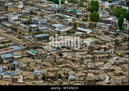 Vista aerea di Leh downtown Foto Stock