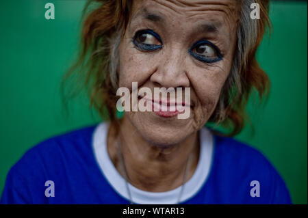 Trucco artisti per le strade di Bangkok Foto Stock