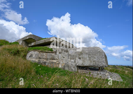 Gernam fortificazioni a Bangsbo Fort Bunkermuseum Foto Stock