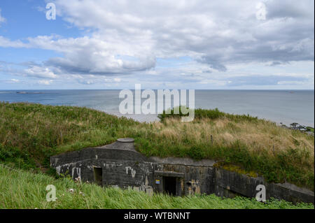 Vista sul mare da Bangsbo Fort Bunkermuseum Foto Stock