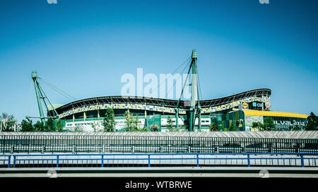 Lisbona, Portogallo - 11 Settembre 2019: vista esterna del Estadio Jose Alvalade di Lisbona, in Portogallo dove Sporting Lisbona gioca partite in casa Foto Stock