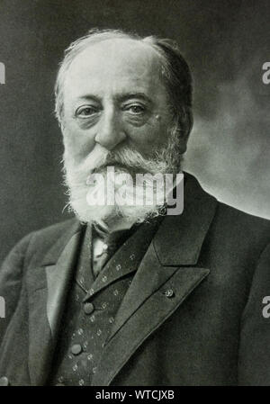 Charles-Camille Saint-Saëns (1835 - 1921) era un compositore francese, organista, direttore e pianista dell'età romantica. Foto Stock