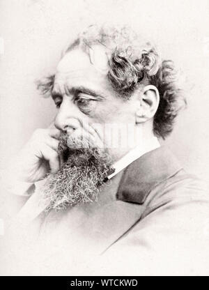 Charles John Huffam Dickens (1812 - 1870) era un autore inglese e critico sociale. Egli ha creato alcuni dei migliori del mondo conosciuto personaggi e Foto Stock