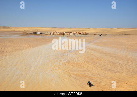 Mos Espa nel deserto africano Foto Stock