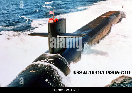 USS Alabama (SSBN-731) Foto Stock