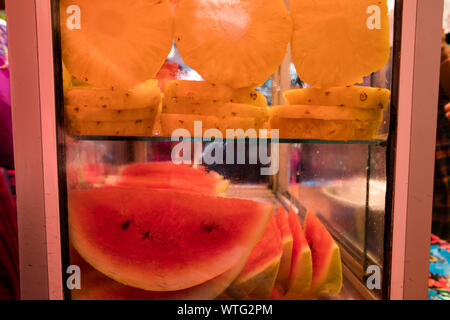 La frutta fresca al mercato in Guatemala Foto Stock