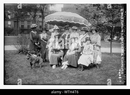 Mmes: C. Witherspoon, Carleton James, Agosto Jay, D. Davis, L. Wile, (sit'g) W.G. Eliot, F.R. Ricco, R. Sylvester Foto Stock