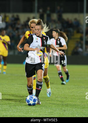 Alessandria, Italia, 11 set 2019, CALCIO CHAMPIONS LEAGUE 2019/2020 DONNE ALESSANDRIA, 11/09/2019 - JUVENTUS VS BARCELLONA AURORA GALLI durante la Juventus Donne vs Barcellona - partite di Champions League donne - Credit: LPS/Claudio Benedetto/Alamy Live News Foto Stock