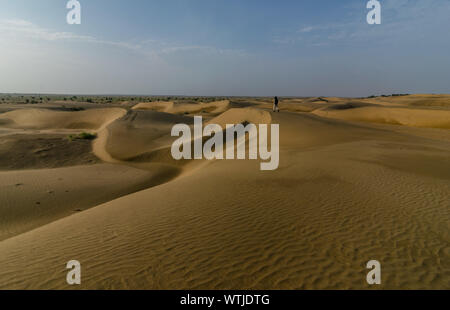 Foto del deserto di Thar in Jaisalmer - Rajasthan, India Foto Stock