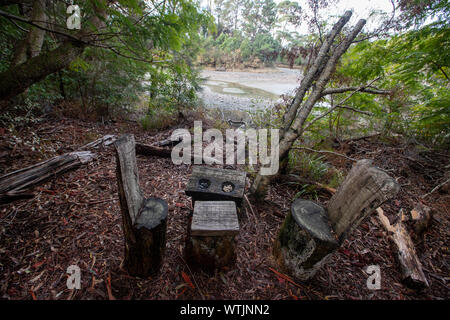 Foto di Tim Cuff - 13 Giugno 2019 - Milnthorpe Quay, vicino Takaka Foto Stock