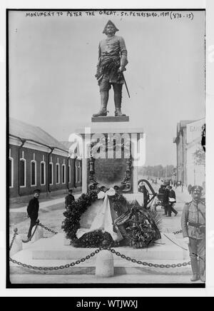Monumento a Pietro il Grande di San Pietroburgo Foto Stock