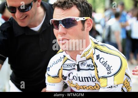 Grande del ciclismo, Mark Cavendish al Giro di Italia Foto Stock