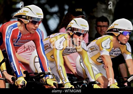 Grande del ciclismo, Mark Cavendish al Giro di Italia Foto Stock