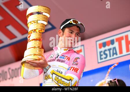 Grande del ciclismo, Mark Cavendish al Giro di Italia Foto Stock