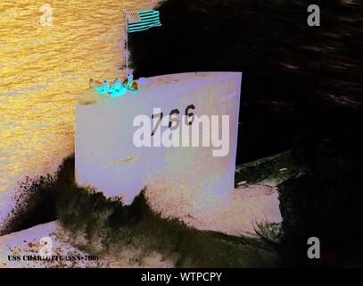 USS CHARLOTTE (SSN-766) Foto Stock