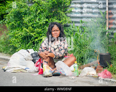 Senzatetto, povertà, Yogyakarta, Java, Indonesia, 2013 Foto Stock