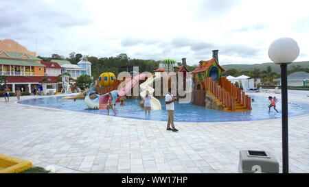 Parco acquatico al Grand Bahia Principe Resort in Runaway Bay, St Ann, Giamaica Foto Stock