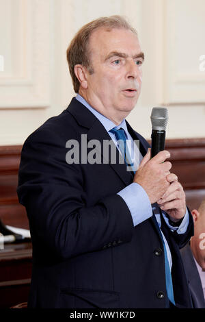 Peter Hitchens al oldie pranzo letterario 10/09/19 Foto Stock