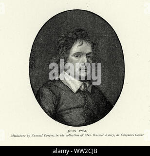 John Pym (1584 - 8 dicembre 1643) era un parlamentare inglese, leader del lungo il Parlamento e un ruolo critico del Re Giacomo I e quindi Charles I. Foto Stock