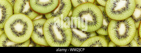 Kiwi raccolta alimentare banner sfondo kiwi freschi sfondi di frutta Foto Stock