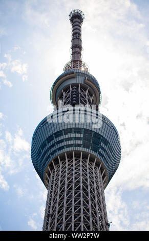 Esterno della Tokyo Sky Tree building Foto Stock