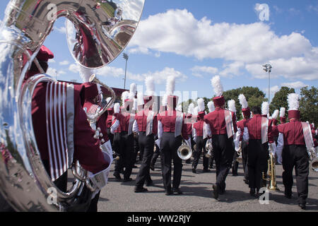 University of Massachusetts fascia giocare a casa di gioco in Amherst, MA Foto Stock