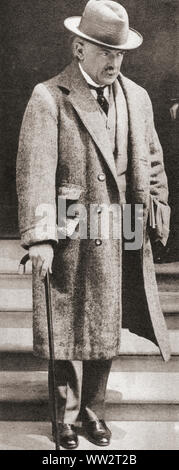 David Lloyd George, primo Earl Lloyd-George di Dwyfor, 1863 - 1945. British politico liberale, statista e il Primo Ministro, visto qui nel 1916. Dalla rievocazione del secolo, pubblicato nel 1934. Foto Stock