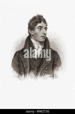 Robert Southey, 1774-1843. Poeta inglese della scuola romantica e poeta laureato. Foto Stock