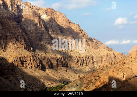 Montagne di Wadi Tiwi, Oman Foto Stock