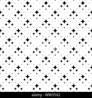 Stella geometrica pattern design sfondo - monocromatico abstract illustrazione vettoriale da stelle curvo Illustrazione Vettoriale