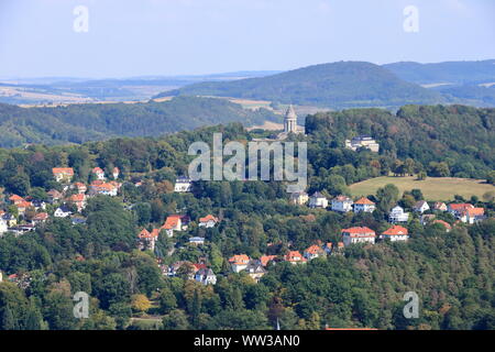 Vista su Eisenach, Turingia in Germania Foto Stock