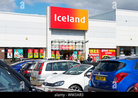 Ramo di Islanda presso Skippingdale Retail Park, Scunthorpe, Noth Lincolnshire, England Regno Unito Foto Stock