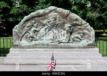 Minuto uomini memorial, Lexington, Massachusetts, STATI UNITI D'AMERICA Foto Stock