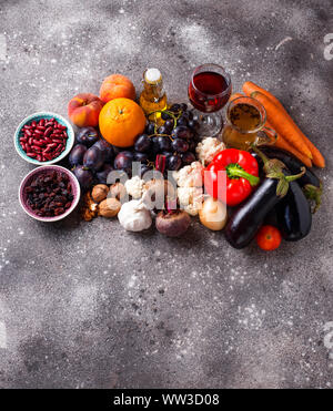 Antiossidanti in prodotti. Pulire mangiare Foto Stock