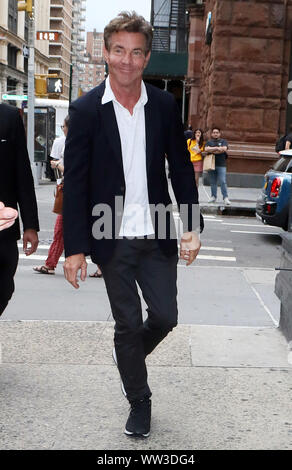 New York, NY, STATI UNITI D'AMERICA. Xii Sep, 2019. Dennis Quaid a costruire serie a promuovere la nuova stagione di Golia il 12 settembre 2019 a New York City. Credito: Rw/media/punzone Alamy Live News Foto Stock