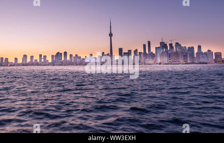 Il grattacielo di Toronto dal Centro Isola, Ontario, Toronto Foto Stock