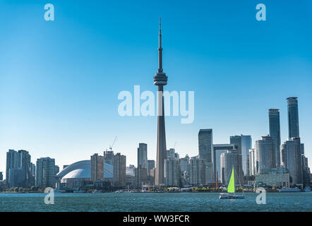 Toronto skyline della città, Ontario, Canada Foto Stock