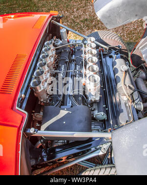 HICKORY, NC, Stati Uniti d'America-7 SETTEMBRE 2019: l'annata 1967 Lamborghini Miura P400. Foto Stock