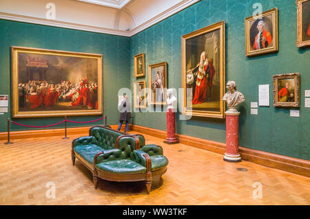 Interno della National Portrait Gallery di Londra, Regno Unito Foto Stock