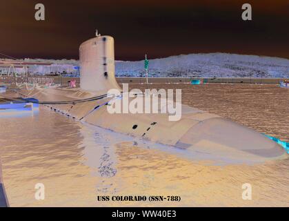 USS COLORADO (SSN-788) Foto Stock