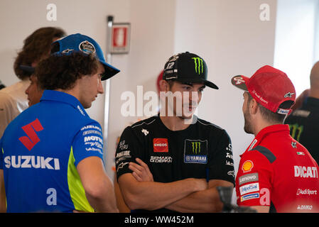 Misano Adriatico, Italia. Xii Sep, 2019. Andrea Dovizioso (foto di Lorenzo Di Cola/Pacific Stampa) Credito: Pacific Press Agency/Alamy Live News Foto Stock