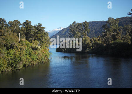 Lago Moerake Alpi del Sud dell'Isola del Sud della Nuova Zelanda Foto Stock