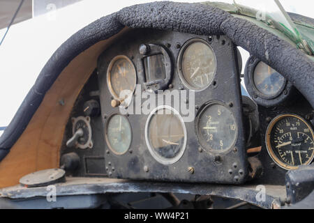 Un cruscotto di un antico piano di yak Foto Stock
