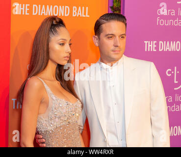 New York, NY - Settembre 12, 2019: Yasmin Wijnaldum e G-Eazy frequentare quinto annuale sfera di diamante che beneficiano della Clara Lionel Foundation presso Cipriani Wall Street Foto Stock