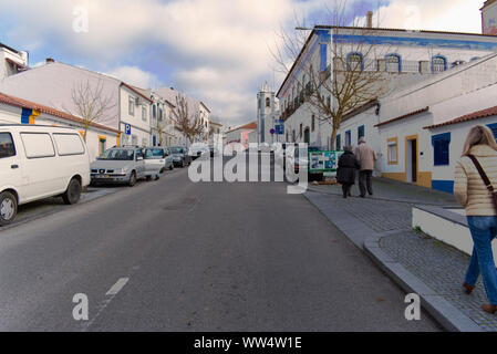 Strade di Arraiolos, Portogallo Foto Stock