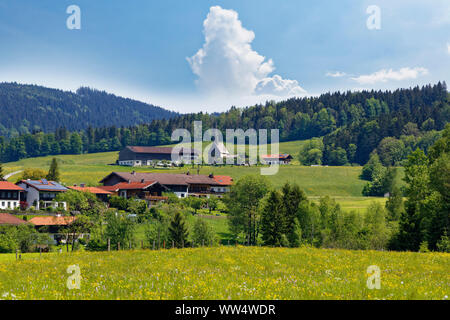 E Breitmoos Einsiedl, parrocchia Inzell, Chiemgau, Alta Baviera, Baviera, Germania Foto Stock