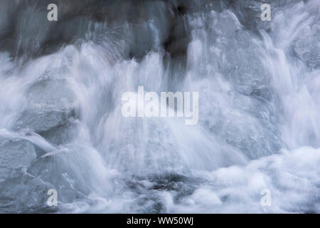 Obere Argen in Eistobel vicino GrÃ¼nenbach, west AllgÃ¤u, AllgÃ¤u, Svevia, Baviera, Germania Foto Stock