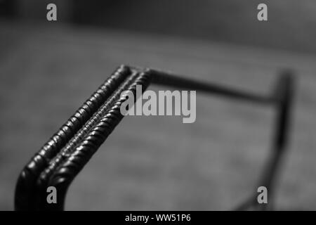 Ringhiera in acciaio al chiaro di luna, Foto Stock