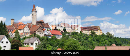 Kirchberg an der Jagst, Hohenlohe, Baden-Wuerttemberg, Germania Foto Stock