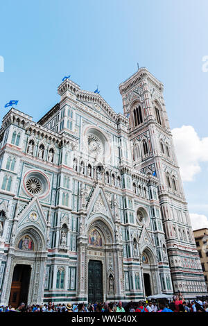 Santa Maria del Fiore, il duomo, la cattedrale di Firenze, Toscana, Italia, Foto Stock